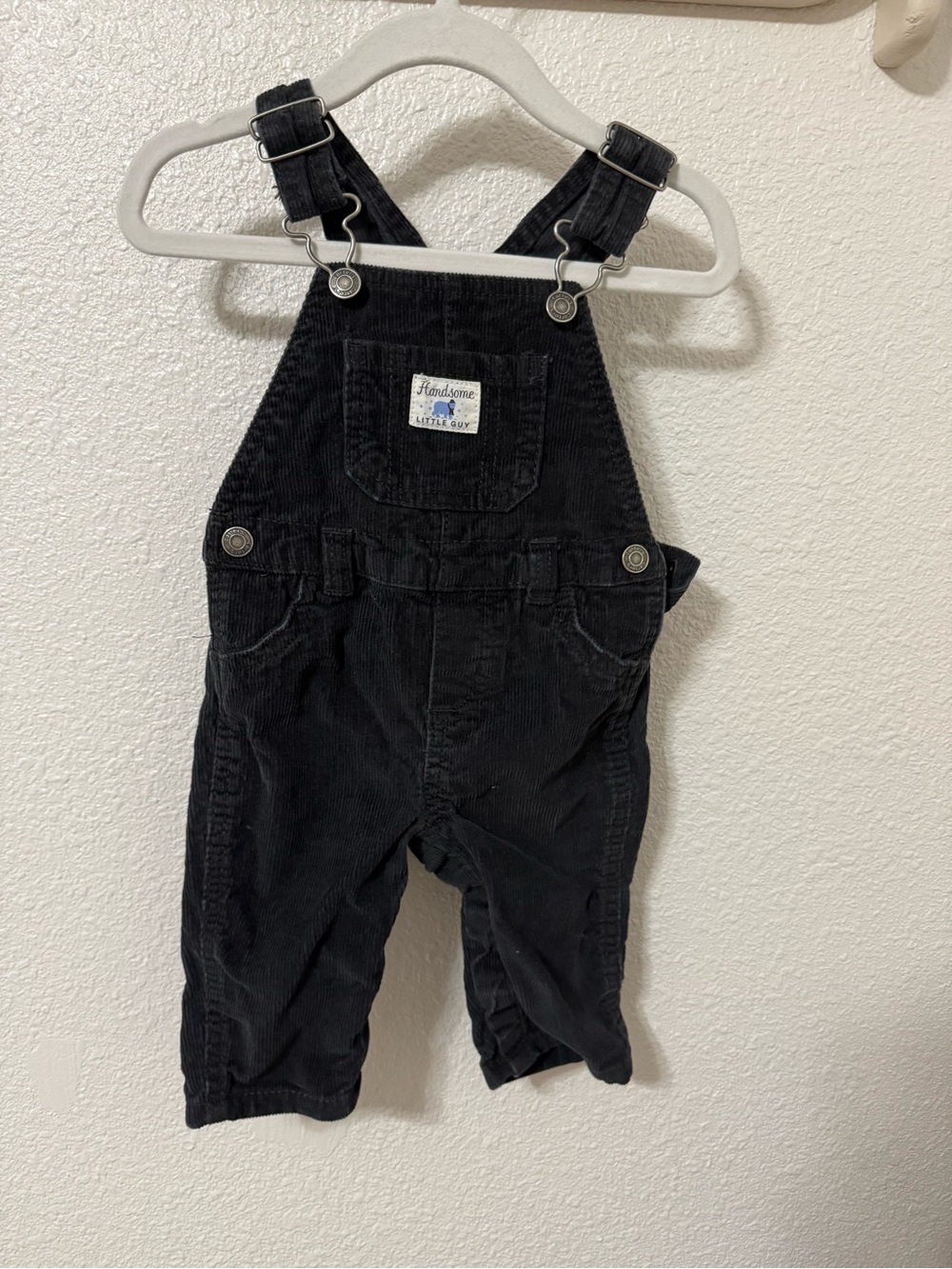 Carter's Black Corduroy Overalls